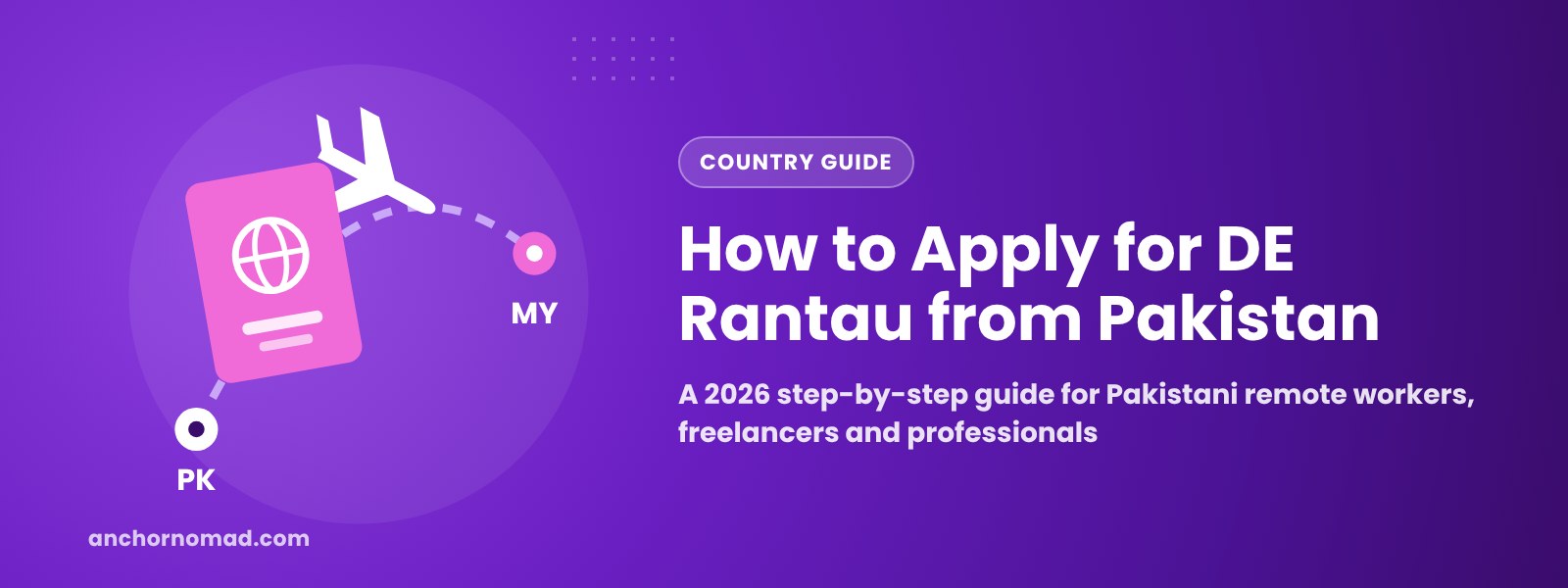 How to Apply for DE Rantau from Pakistan – Anchor Nomad