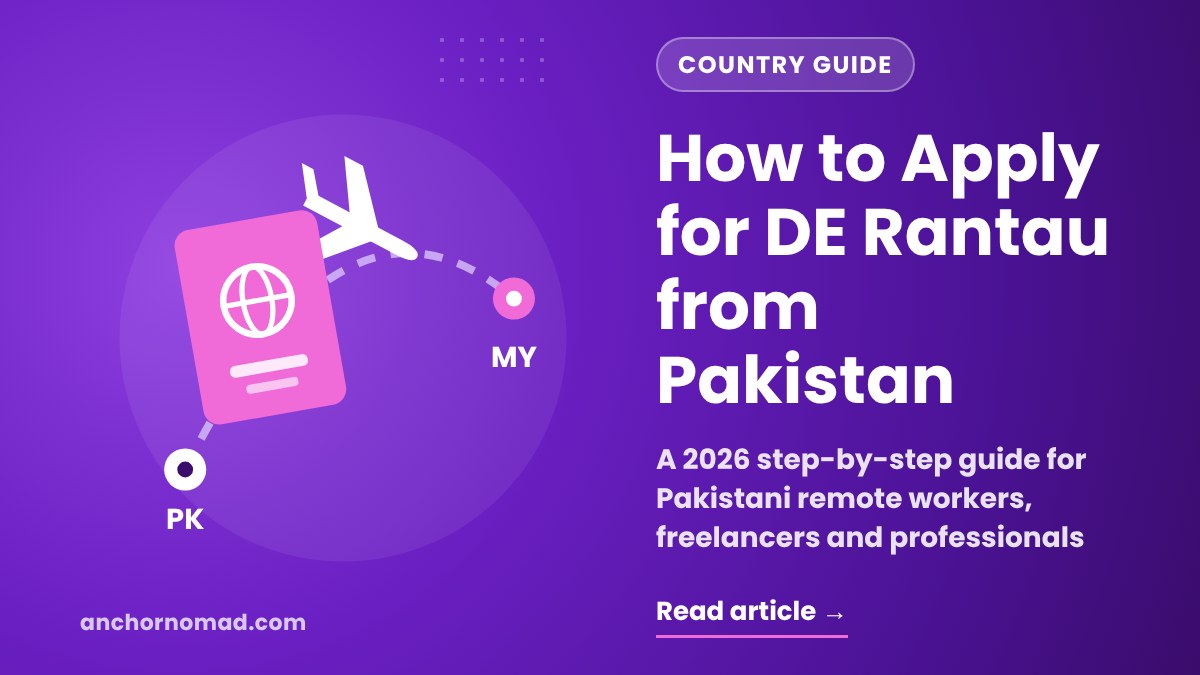 How to Apply for DE Rantau from Pakistan